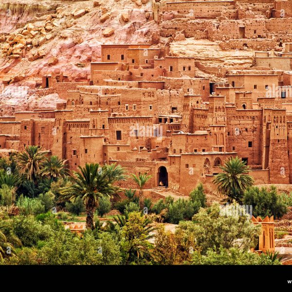 ait benhaddou is a clay fortified city ksar along the caravan route JX6F59